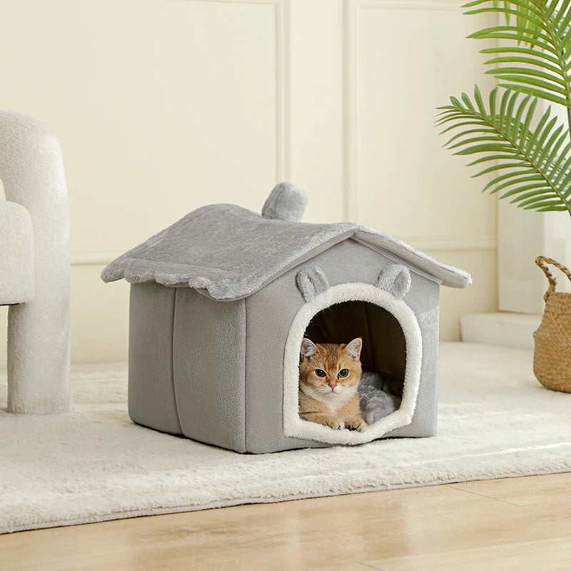 Foldable Pet House Removable Washable Cat House