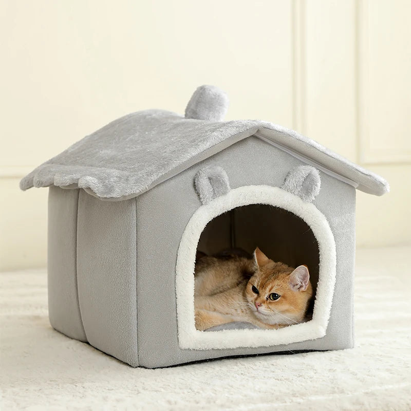 Foldable Pet House Removable Washable Cat House