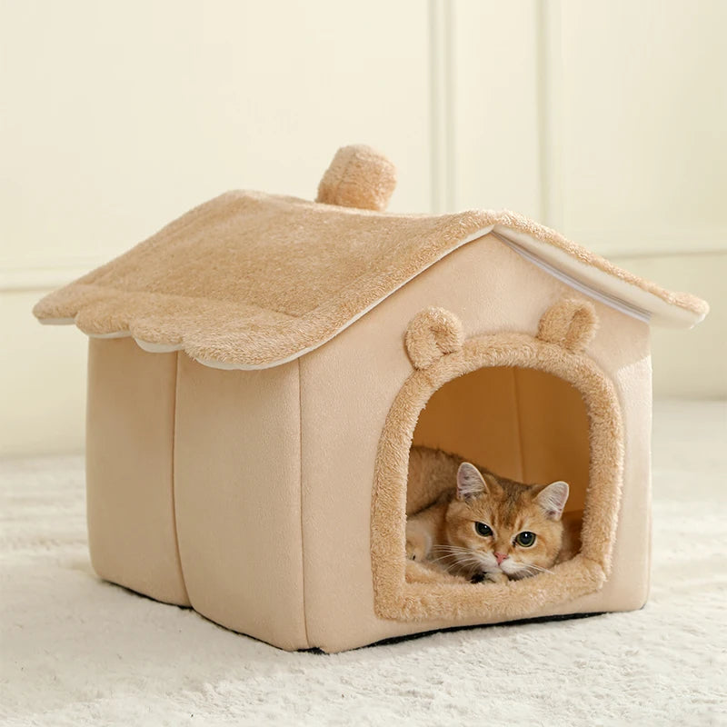 Foldable Pet House Removable Washable Cat House