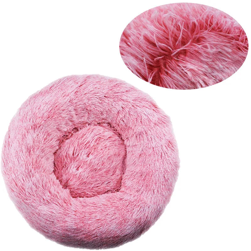 Round Dog Bed Winter Warm