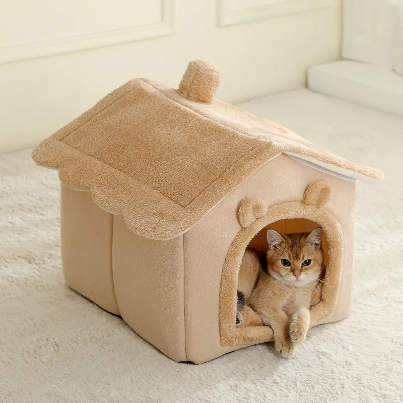 Foldable Pet House Removable Washable Cat House